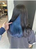 インナーカラー/推しカラー/マリンブルー