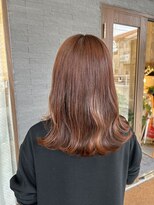 ベルバイヘアスイッチ(by hairswitch)&nbsp;ブリーチなしピンクオレンジカラー