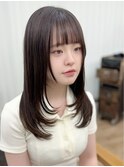 韓国前髪顔周り×姫カットレイヤー[横浜/似合わせカット]