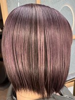 イゾラ(isola)&nbsp;【isola】アンブレラカラー×パープル/ブリーチ1回/切りっぱなし