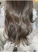 ブリーチなしオリーブグレージュ グレージュカラー 透明感カラー