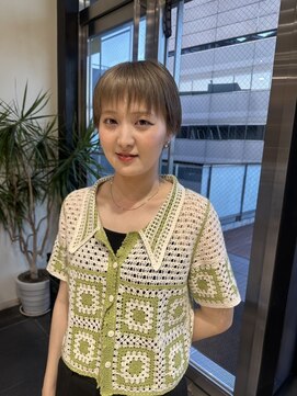 ザザ ZA/ZA 茗荷谷 さっぱりベリーショート/透明感ベージュカラー