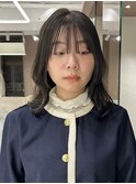 オリーブグレージュ/透明感カラー/レイヤーカット/恵比寿駅