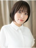 ダークグレー伸ばしかけひし形マッシュボブ318Z戸田公園30代40代