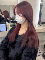 ローレン(Lolen.)&nbsp;サラつや　ブリーチ無しワインレッド