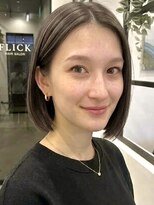フリック 京都河原町店(FLICK)&nbsp;白髪ぼかしハイライト/ローズブラウン/30代/40代/50代