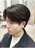 MEN’S HAIR/千葉駅/センターパート/曲がる縮毛矯正/齊藤大樹