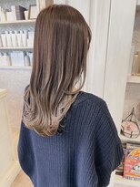 キャアリー(Caary)&nbsp;福山美容室caary透明感チョコレートブラウンイルミナカラー20代