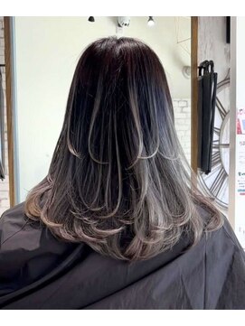 ヘアーメイク コラソン(hair make corazon) 似合わせカットメルティカラー着物フェミニンロング