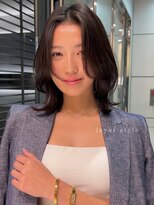 ロンド 銀座(Lond)&nbsp;☆春日☆ニュアンスウルフワンホンレイヤーダークブルーボブ52