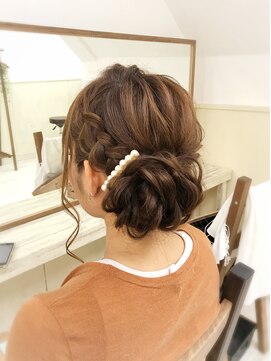 マチュレ 上野店(Mature) 【ヘアセット専門店Mature】編み込みシニヨン