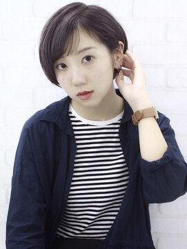 ルノン フィージュ(LUNON fieju) 【LUNON fieju】modeショート×ヴァイオレットグレー