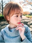 シースルーバングマニッシュショート美髪のススメ上品ハイライト