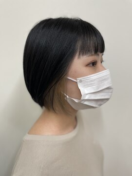 オンフリーク(ON FLEEK) #インナーカラーベージュ#ボブ#オンフリーク#下関