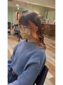 インナーカラー　オレンジ　【池袋】