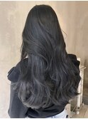 ブルーブラックレイヤーカット_ミニこなれミディ_ba363431