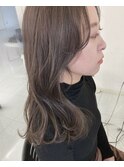 柔らかベージュ　根元の白髪もカバー　20代30代40代50代