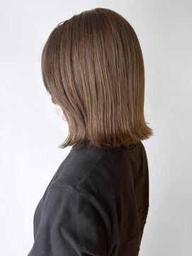 アイティーバイアルバム 八王子店(IT by ALBUM) グレージュ外ハネボブ_チェリーブラウンフェミニン_ba404891