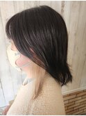 インナーカラー　黒×ベージュ