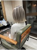 バレイヤージュ、ハイライト、グレージュ、ショコラアッシュ