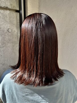 バサ 久米川店(BASSA) 外はねミディアムヘア/質感再生カラー