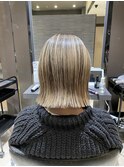 切りっぱなしラインボブ