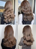 美容室フルール&nbsp;20代30代40代髪質改善カラーアッシュベージュ艶感ストレート