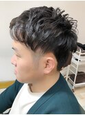 メンズパーマ/初心者/ナチュラル/軟毛/ボリュームUP/直毛
