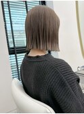 切りっぱなしボブ×透明感カラーT-16