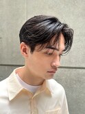 艶センターパートニュアンスパーマダークアッシュ韓国マッシュ
