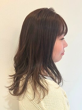カウチ ヘアー ドレッシング(COUCH Hair Ｄressing) セミロング×ラベンダーピンク