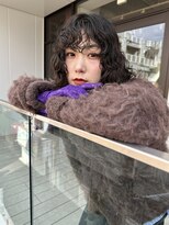 ボブパーマウェーブミディアムウルフパーマ