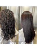髪質改善/縮毛矯正/美髪/艶髪/弱酸性縮毛矯正/美髪ストレート
