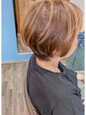 デザイン重視♪ショートヘア【脱白髪染めハイライト】[みどりの]