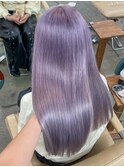 ラベンダーアッシュ / ハイトーンカラー / 艶感ストレート