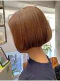 〈k10〉大人ショートハイライト髪質改善キッズカット前髪30代40