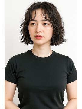 ラレイ ハラジュク(Lalei harajuku) 原宿ボブパーマウェーブヘアくるくるパーマスパイラルパーマボブ