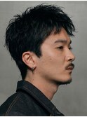 渋谷スパイキーショートアップバンクフェザーショートパーマ