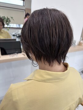 メロウ(mellow) ショート×白髪ぼかし