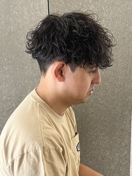 ニアウ 太田店(Niau) メンズナチュラルマッシュスパイラルパーマ波巻きスパイラル