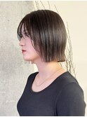 ぱつっとライン感が可愛い♪あごラインボブ/10代20代30代仙台