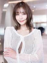 ケアリー 千葉ニュータウン中央(Carelly) デザインカラー/レイヤーカット/ウェットヘア/オリーブベージュ