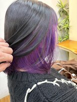 キャラシャローネ お台場(CharaChalone)&nbsp;インナーカラー／むらさき／ショートボブ
