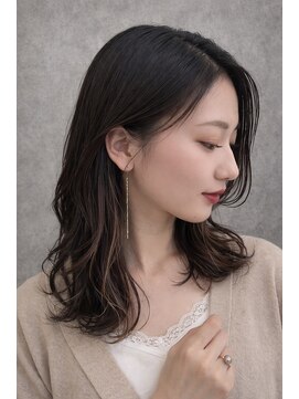 髪質改善　ミディアム　アッシュ