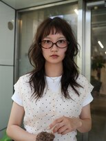 ノラ シブヤ(NORA)&nbsp;ハッシュカットミディアムレイヤーウルフボブ顔まわりレイヤー
