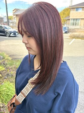 美容室 ルチア ハワイ(Luccica HAWAII) 【luccicaＨＡＷＡＩＩ/森麻乃】ワインレッドカラー