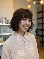 オルセン(OLSEN)&nbsp;ボブ/ パーマ/ブラウン/ボブパーマ/くせ毛風パーマ
