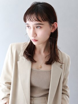 ザビー(THE B) 本八幡×美容院×ミディアム×シースルーバング