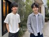 【一般】メンズカット+ツイストパーマ+デトックストリートメント¥16830~