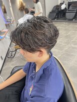 フラワーバイ ビーガーデン(FLOWER by B.GARDEN) ナチュラルパーマ+マッシュスタイル